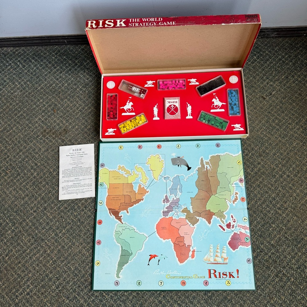 1963 Risk Board Game - Picture 2 of 6